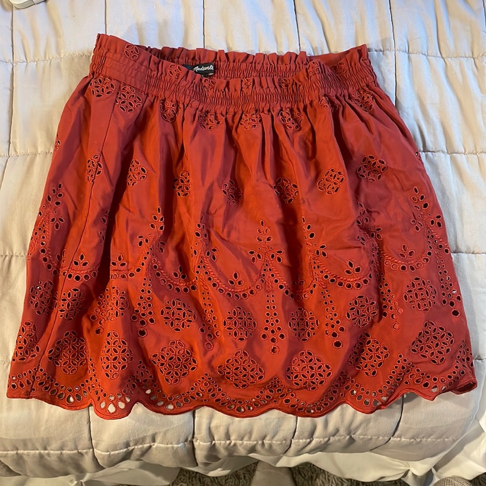 Madewell Burnt Red Skirt